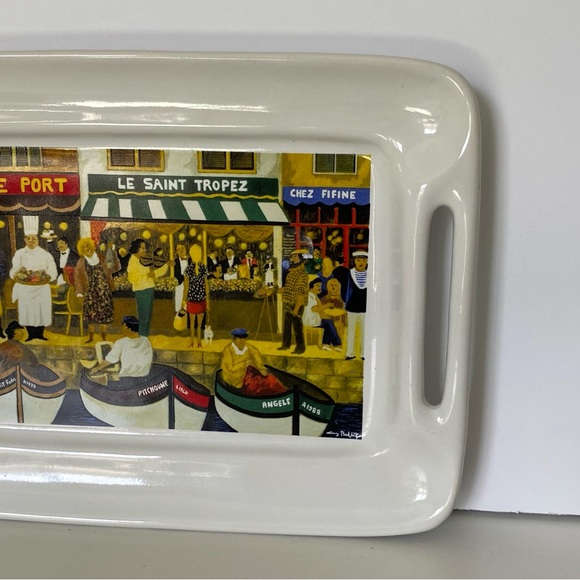 Guy Buffet Collection California Pantry Small Cheese Cracker Platter Plate 2003 - Picture 3 of 16